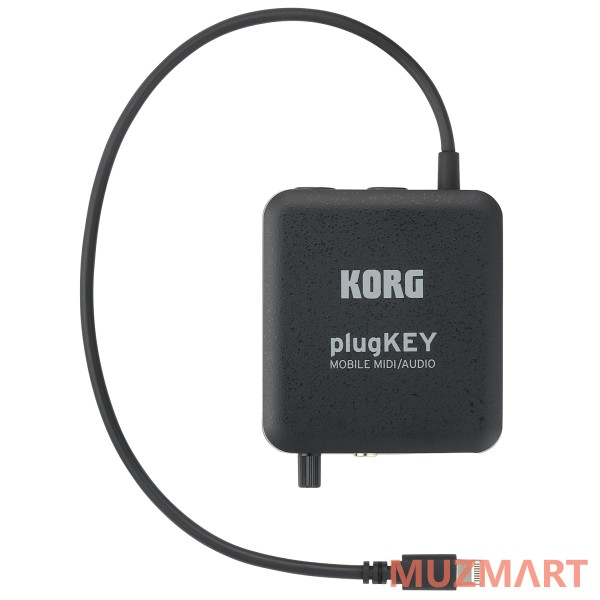 Korg plugKEY-BK портативный аудио/миди интерфейс, цвет черный