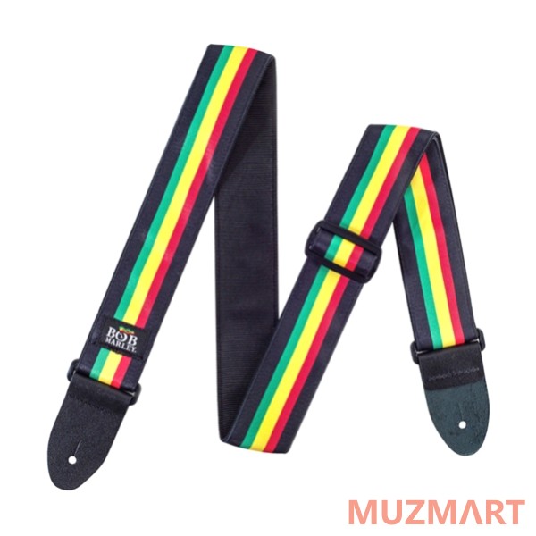 Dunlop BOB10 Bob Marley Stripes ремень гитарный, нейлон