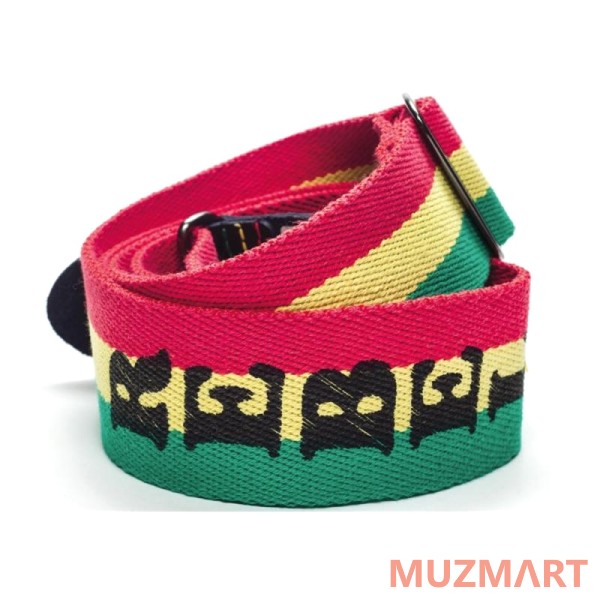 Dunlop BOB12 Bob Marley Lyric Soul ремень гитарный, хлопок