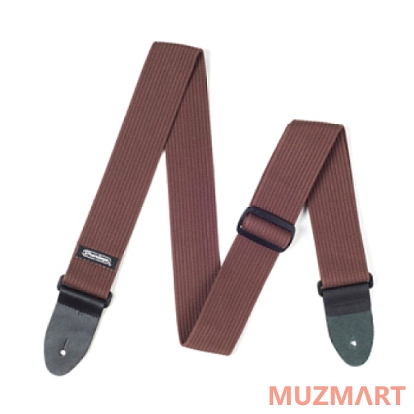 Dunlop D27-01BR Ribbed Cotton Chocolate ремень гитарный, хлопок