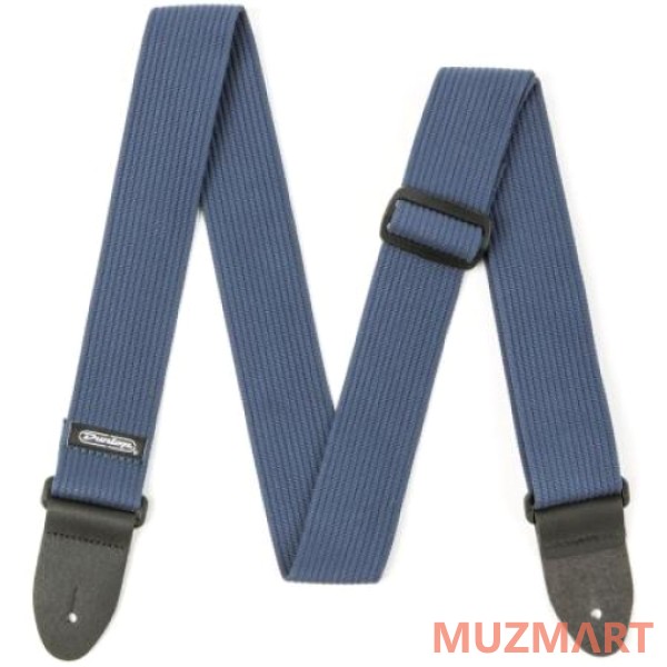 Dunlop D27-01NV Ribbed Cotton Navy Blue ремень гитарный, хлопок