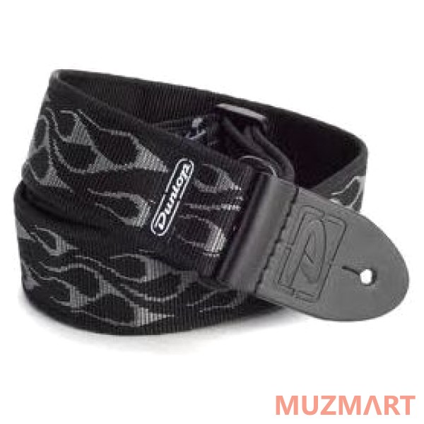 Dunlop D38-11GY Flambe Gray 2" Ремень гитарный, жаккард