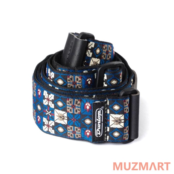 Dunlop D67-01BL Jacquard Winterland Blue ремень гитарный, жаккард