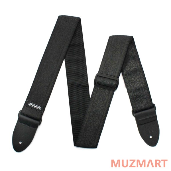Dunlop D67-02BK Jacquard Fillmore Black ремень гитарный, жаккард