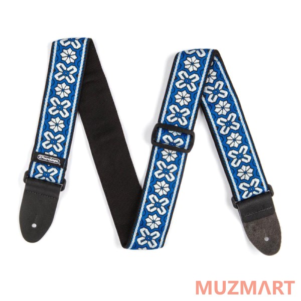 Dunlop D67-03BL Jacquard Avalon Blue ремень гитарный, жаккард