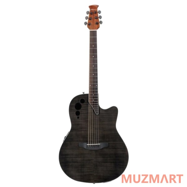 Applause AE44IIP-TBKF Elite Mid Cutaway Trans Black Flame гитара электроакустическая