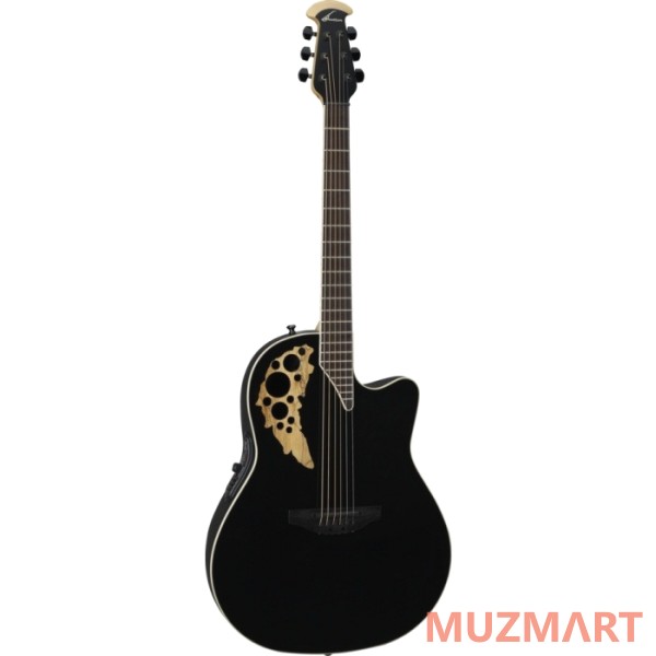 Ovation 1778TX-5GSM Elite T Mid Cutaway Black электроакустическая гитара