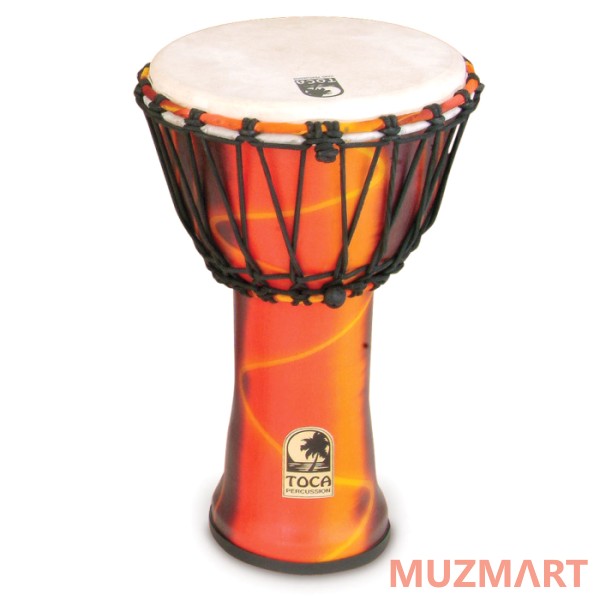 Toca SFDJ-9F Freestyle Rope Tuned Fiesta Джембе 9"х16,5"