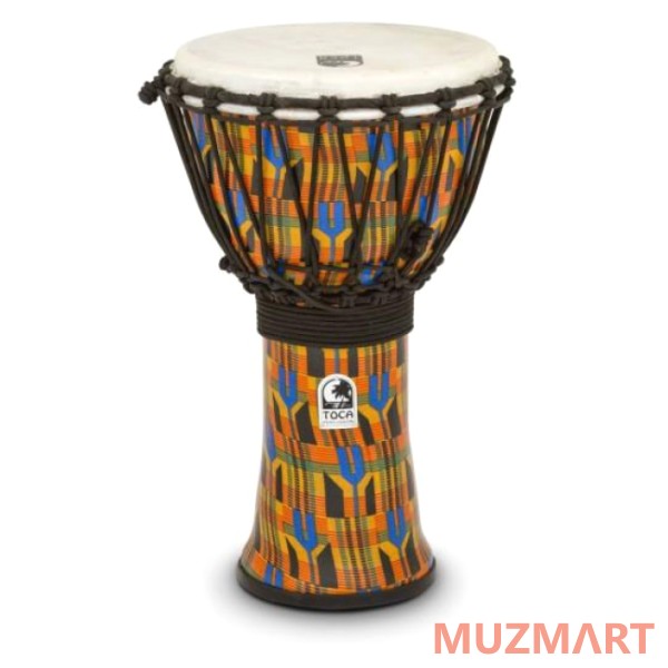 Toca SFDJ-9K Freestyle Rope Tuned Kente Cloth джембе 16,5" х 9"