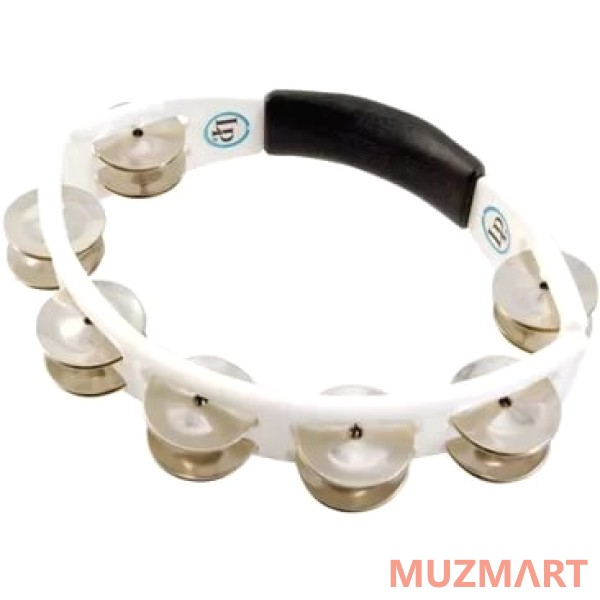 Latin Percussion LP152 Cyclops Steel Jingles Tambourine White тамбурин пластик