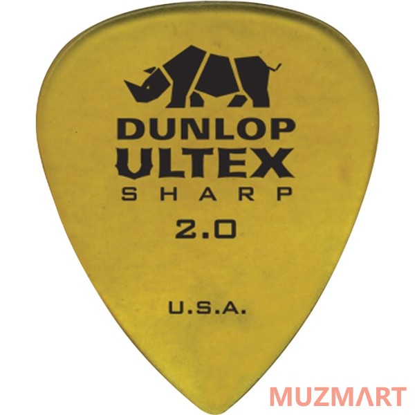 Dunlop 433P2.00 Ultex Sharp Медиаторы 6шт, толщина 2,00мм