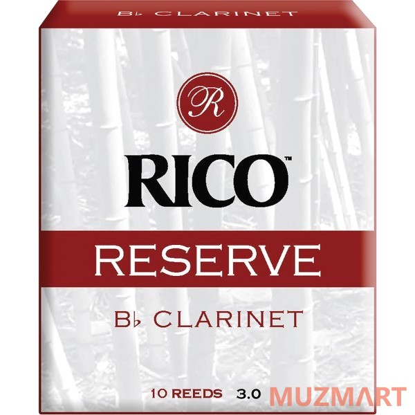 Rico RCR1030 Reserve №3 Трости для кларнета Bb 10 шт.