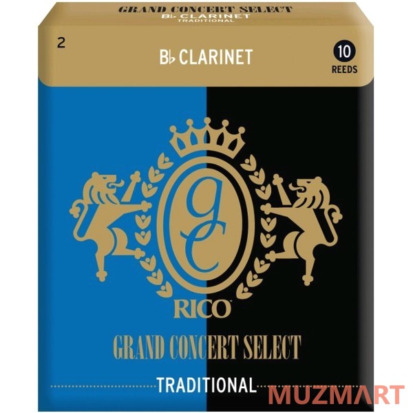 Rico RGC10BCL200 Grand Concert Select №2 Трости для кларнета Bb  10 шт.