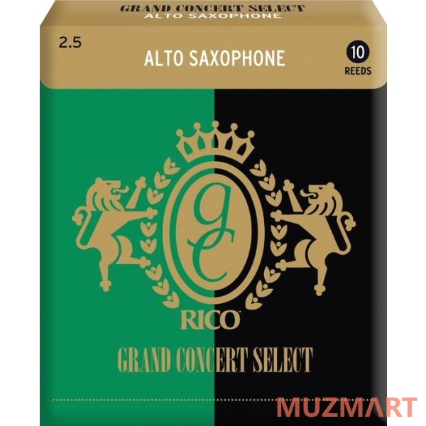 Rico RGC10ASX250 Grand Concert Select №2,5 Трости для саксофона альт 10 шт.